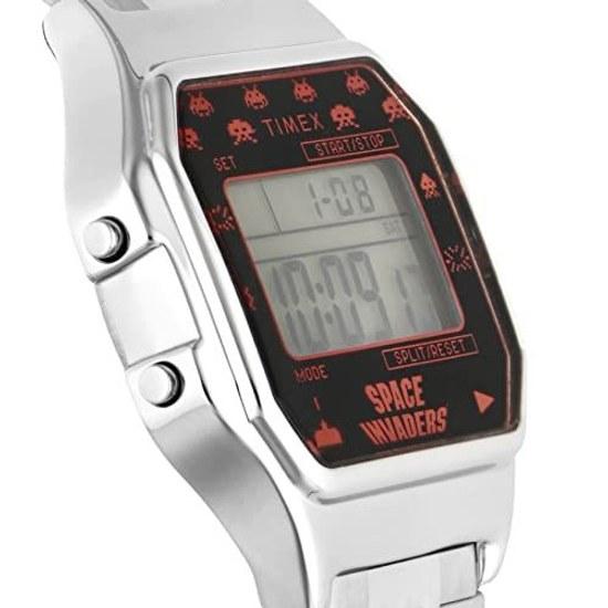 TIMEX Wristwatch Space Invaders Collaboration TW2V30000 Silver