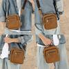 Men'S Genuine Leather Messenger Bag First Layer Cowhide Retro Simple And Versatile Men'S Shoulder Bag