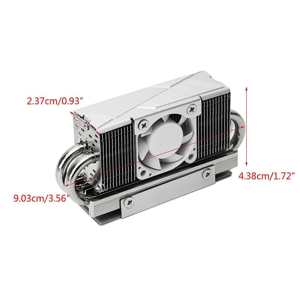 Keep Cooling HR-10 2280 PRO Fan Heatsink Vest 4x5mm AGHP Heat Pipe 4Pin PWM Cooling Fan 4Copper Heat Pipes SSD Cooler