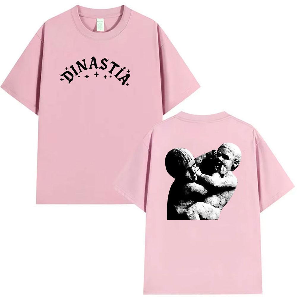 Peso Pluma Dinastia Tour 2026 Print  T Shirt Unisex's Hip Hop Pop Music Short Sleeve T-shirts Unisex 100% Cotton T-shirt Streetwear
