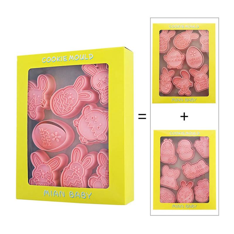 ABWR-16ШТ Форма для печенья на Пасху Пасхальные яйца Цыпленок Форма для бисквита Фондантная форма Для украшения торта на пасхальную вечеринку Легко использовать