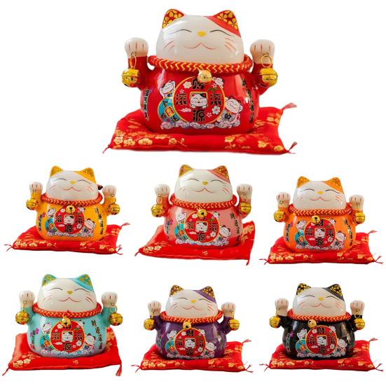 Saving Jar Fine Workmanship Large Capacity Ceramic Japanese Style Lucky Cat Piggy