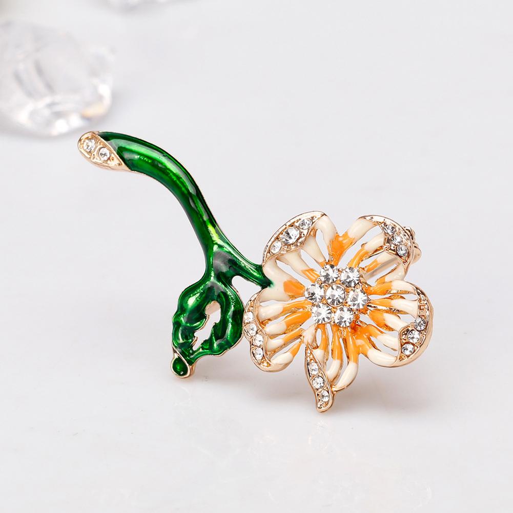 Exquisite Halloween Flower Brooch Women Chic Breastpin Halloween Gift