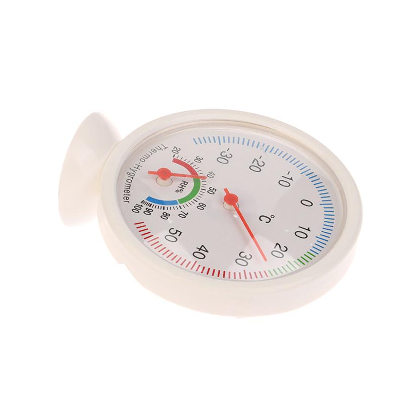 Mini Round Pointer Thermometer Hygrometer Bell Shaped Analog Hygrometer Humidity Watch -30-50 Celsius Degree For Garden