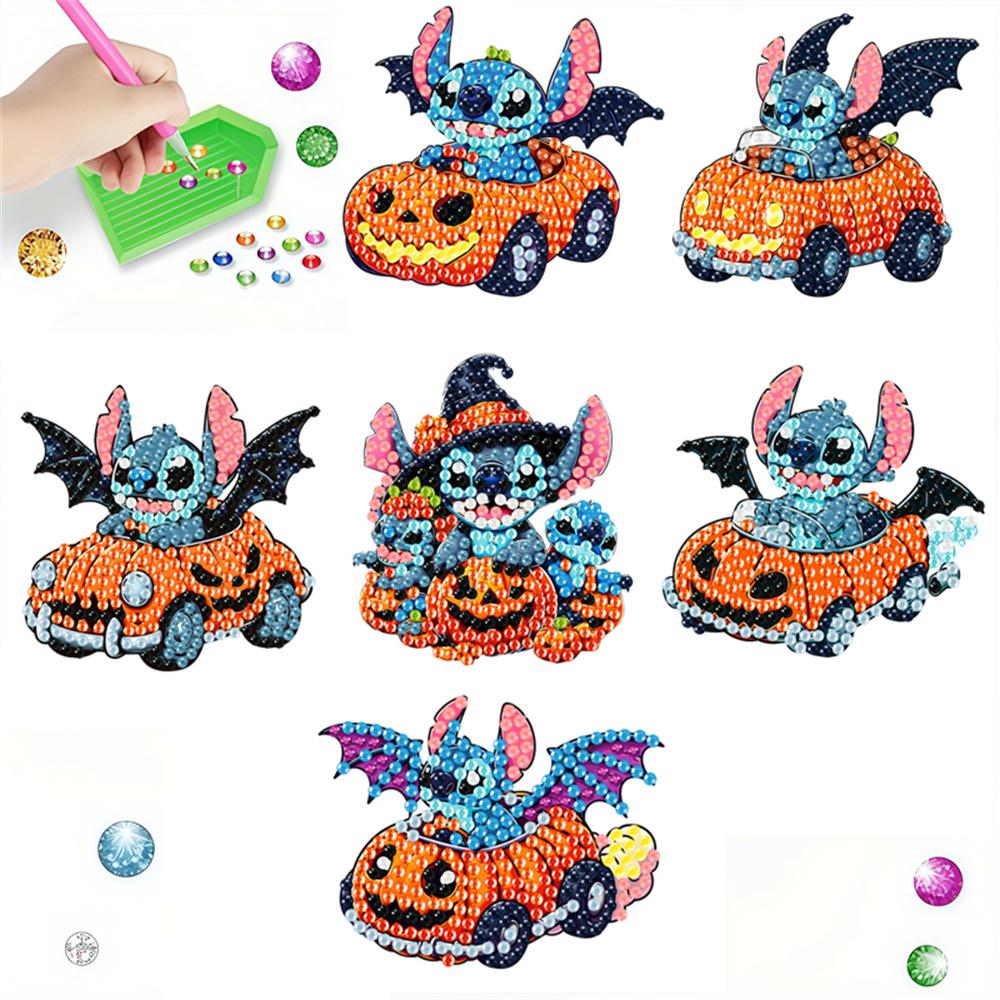 6pcs/Set Racing Series Diamond Painting Magnets for Refrigerator Diamond Art Fridge Magnets for Adults Diamond Art Refrigerator Magnets Kits