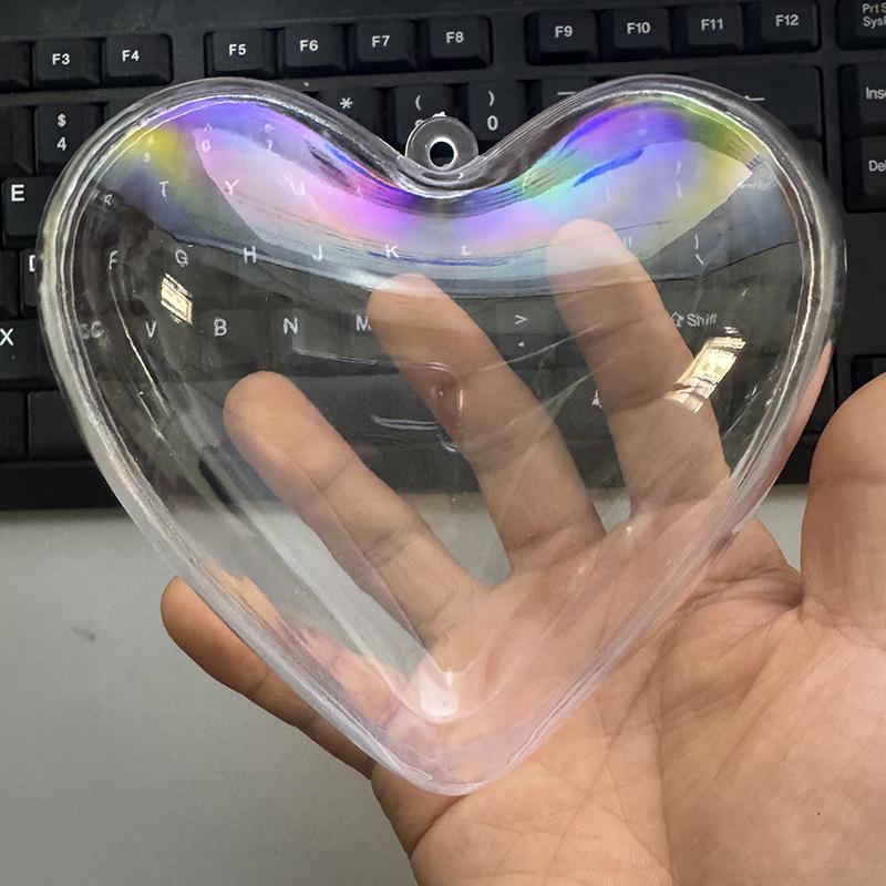 Clear Plastic Hanging Ball Ornament - Openable, Round, for Christmas & Kindergarten Decorations