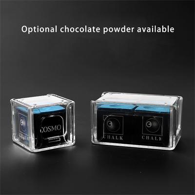 Billiard Chalk Storage Box Portable Acrylic Billiard Chalk Powder Box Clear Chalk Protection Box Billiard Accessories