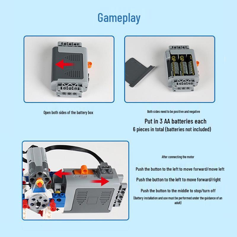 Lego-Compatible Programming Robot with Technic Building Blocks for Educational Play