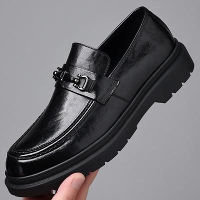 New Men Business Casual Leather Shoes Soft Sole Soft Leather Beanie Shoes Trendy Men Shoes Fashion Driving Shoes Shoes