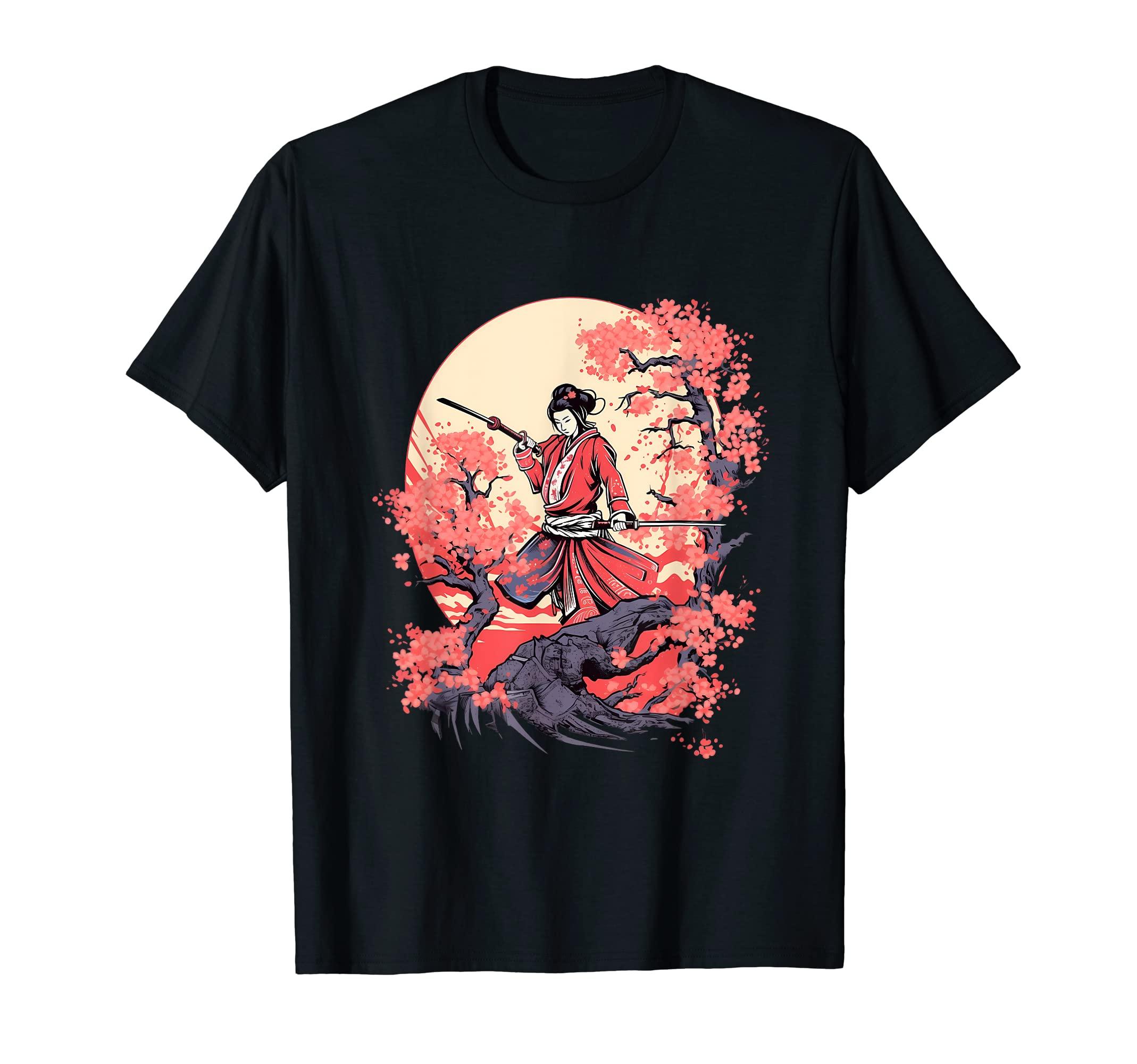 

Japanese Art Ninja Ukiyo-e Anime Samurai T-Shirt