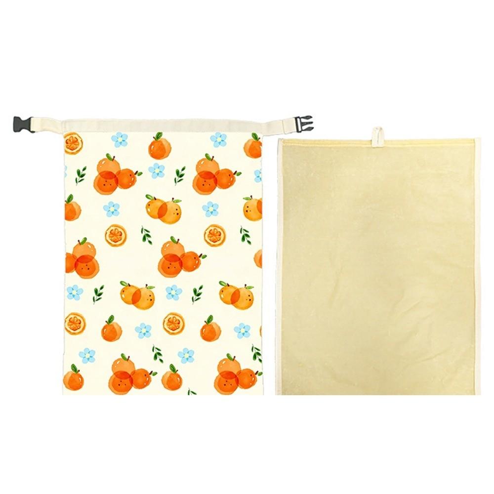 Reusable Beeswax Bread Bags Beeswax Coated Organic Linen Sourdough Bread Bags Freshness Preservation Large Capacity