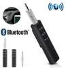 2 In 1 Car Wireless Bluetooth 5.0 Receiver 3.5mm AXU Transmitter Adapter Suitable For Car Music/Audio/Headphone Receiv With Mic