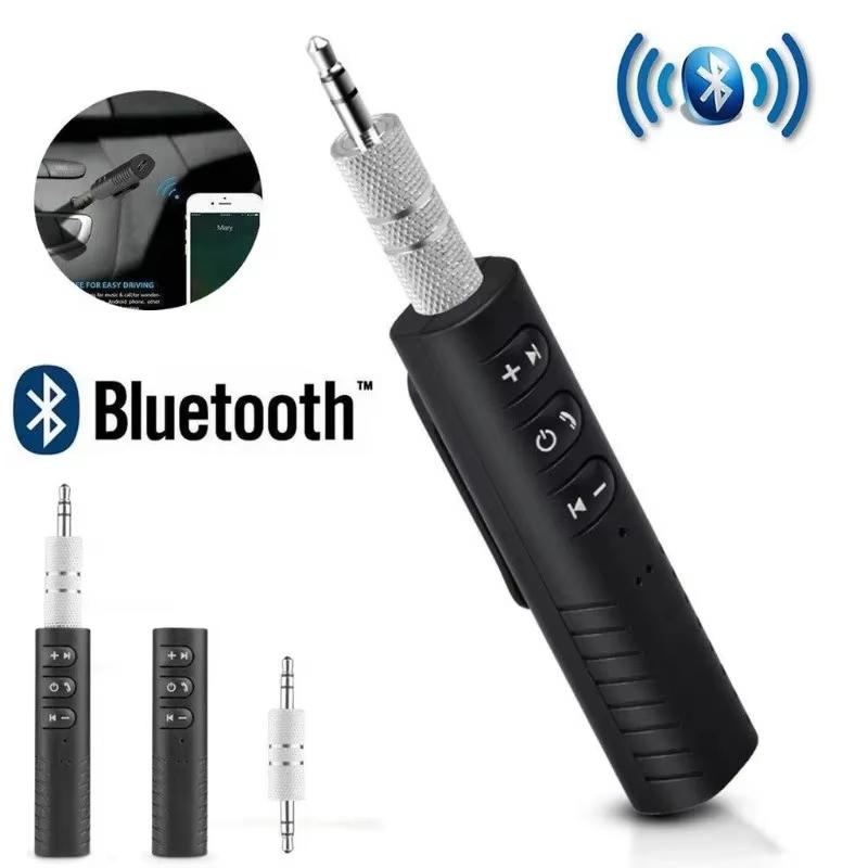 2 In 1 Car Wireless Bluetooth 5.0 Receiver 3.5mm AXU Transmitter Adapter Suitable For Car Music/Audio/Headphone Receiv With Mic