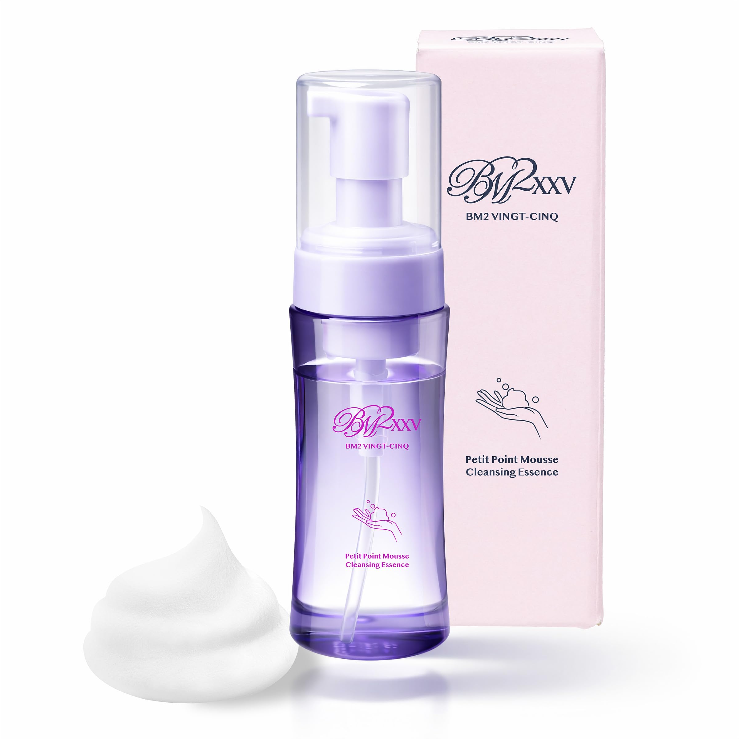 

BM2XXV Petit Point Мусс для ванны Пять Petit Point Очищающая эссенция 150 мл Примерный запас, необходимый для двойной пенки для снятия макияжа, безопасной для ресниц