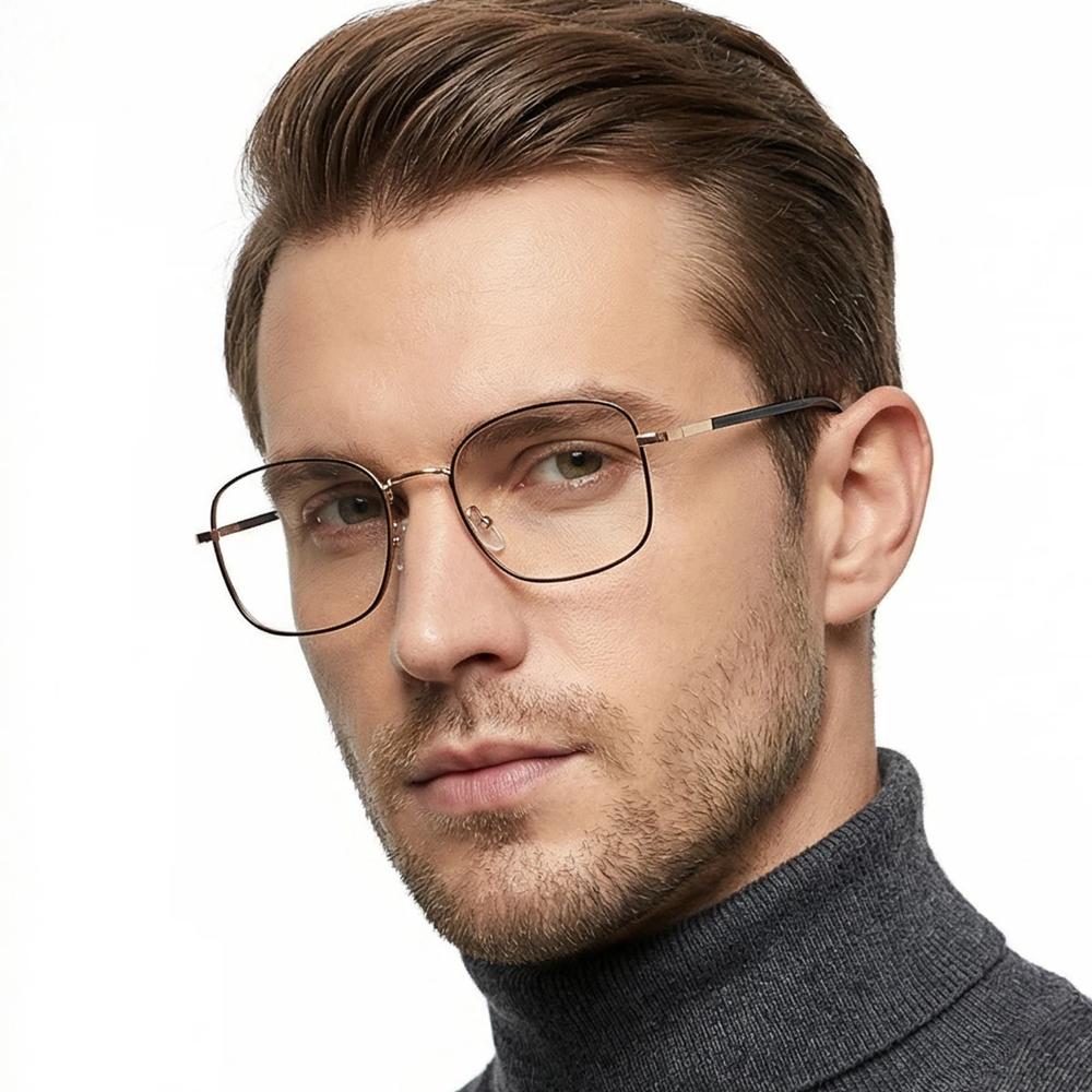 Big Square Anti-blue Light Glasses Men Women Ultra Light Oversized Photochromic Glasses Fashion Decorative Eyeglasses