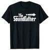 The Soundfather Audio Engineer Sound Engineer Tshirts Men Fashion Casual Tshirt 100 Cotton Loose Oversized T Shirt Summer