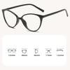 Little Xiangfeng Cat Eye Glasses For Women High-end Flat Light Mirror Retro Ultra Light Anti-blue Light Glasses Frame 1015