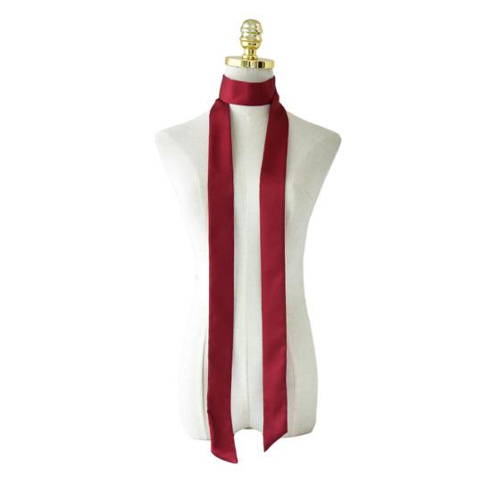 Foulard di Seta Raso Liscio Monocolore Stretta Fascia per Capelli Tocco Morbido Fascia per Capelli da Donna Sciarpa Accessorio di Moda