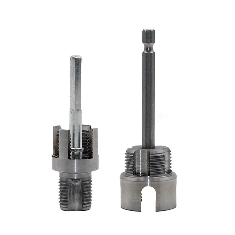 Unealtă de Tăiat Filete pentru Țevi Unealtă Integrată de Filetat Țevi Interne Externe Compatibilă cu Mașină de Găurit Electrică Kit Filetator Țevi PVC