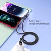 Flexible Angled 2 In 1 USB To USB C Split Charging Cable 5A Fast Charge Cord  For Efficient Power Delivery