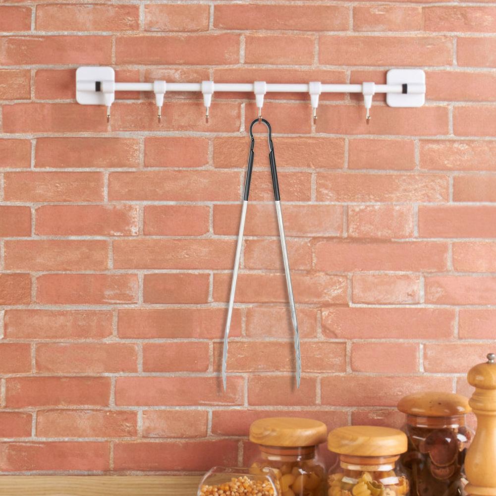 Stainless Steel Black Handle BBQ Grill Food Clip Anti-scald Barbecue Clamp Accessory Tongs Tool