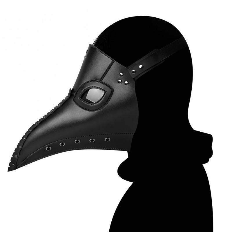 Plague Doctor Mask Halloween Cosplay Medieval Bird Beak Party PU Material