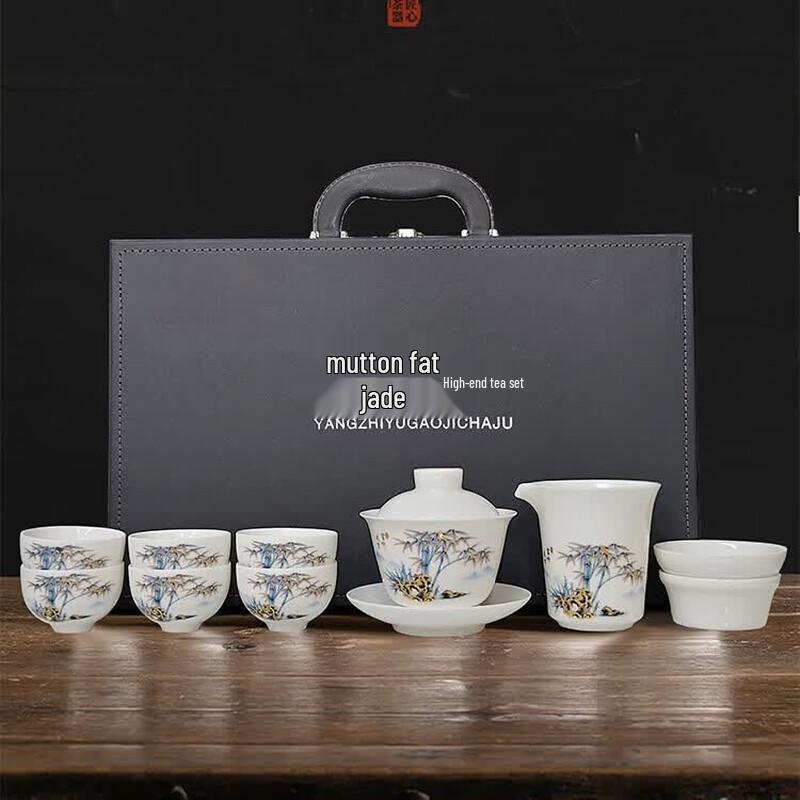 Pin Jian Dehua Ice Crack Kung Fu Tea Set
