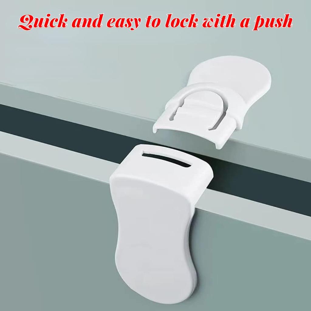 Baby Safety Lock Cabinet Drawer Lock Child Proof Corner Lock Fridge Door Protector