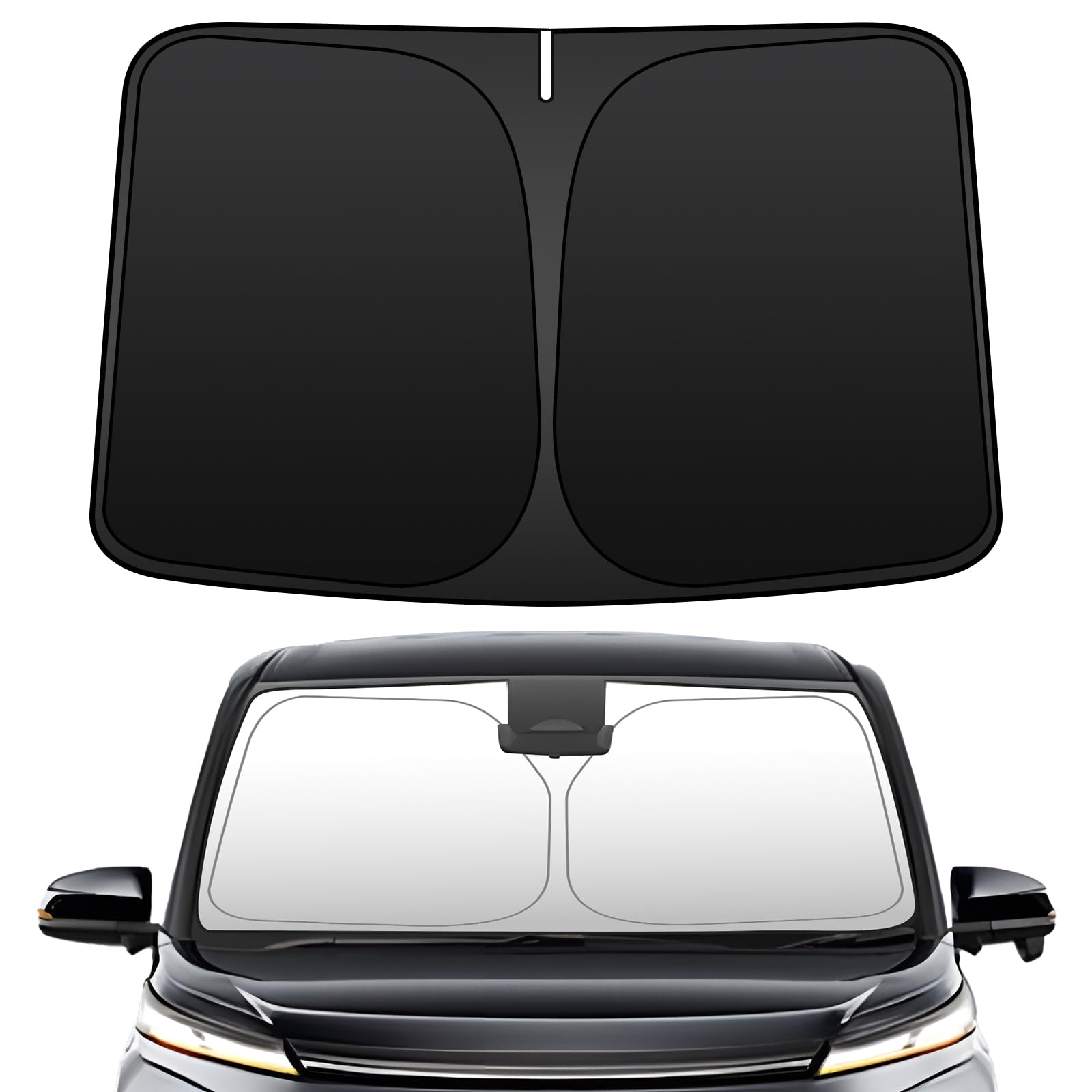 

for all car New 2023 Nissan Serena 6th Generation C28 Windshield Sunshade Light Heat UV Sun Compact Privacy Custom Part [Available models] чёрный