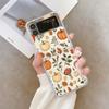 Retro Autumn Maple Leaf Pumpkin Phone Case For Samsung Galaxy Z Flip 6 ZFlip 5 Shockproof Cover for Samsung ZFlip4 ZFlip3 Shell
