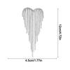 Rhinestone Tassel Brooch Heart Studded Diamond Brooch New Lapel Brooch
