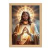 Świecąca Ramka na Zdjęcia Światło LED Sztuka Religijna Lampka Nocna do Domu Dekoracja Ścian i Blatów Światła Dekoracyjne Urodziny Boże Narodzenie Wielkanoc Dekoracje Świąteczne
