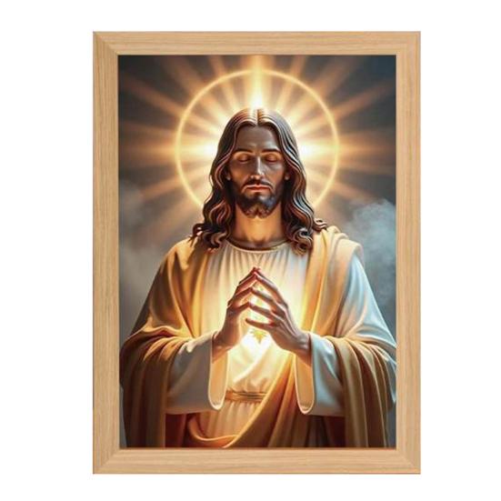 Świecąca Ramka na Zdjęcia Światło LED Sztuka Religijna Lampka Nocna do Domu Dekoracja Ścian i Blatów Światła Dekoracyjne Urodziny Boże Narodzenie Wielkanoc Dekoracje Świąteczne