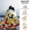 1pc, Snow White and the Seven Dwarfs Home Décor Gift Cozy Blanket for Bedroom, Living Room, Travel, Camping, Car