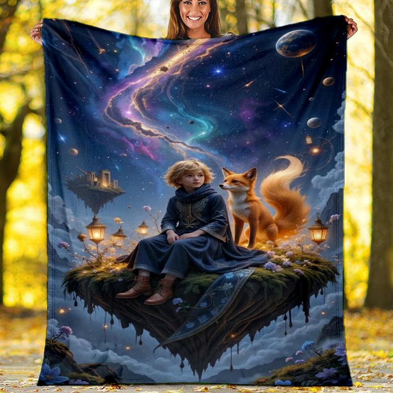 

Florence Sunset Cityscape Fleece Printed Flannel Blanket, Warm Soft Throw Sofa Bed Blanket 80cm x 120cm