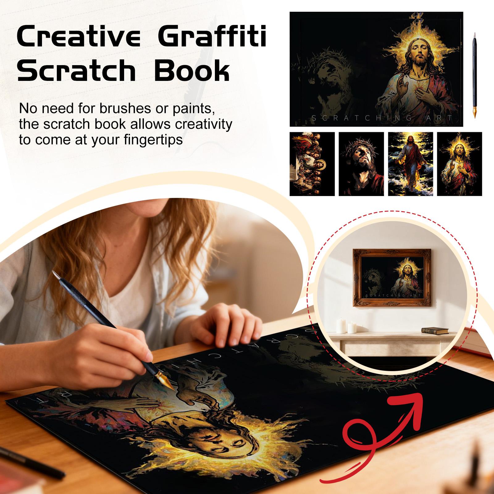 

Большой подарок для взрослых, бумага 11 дюймов x 16 дюймов, со скретч-ручкой, подарок, подходит как для мужчин, так и для женщин, снимающий стресс. One Size чёрный