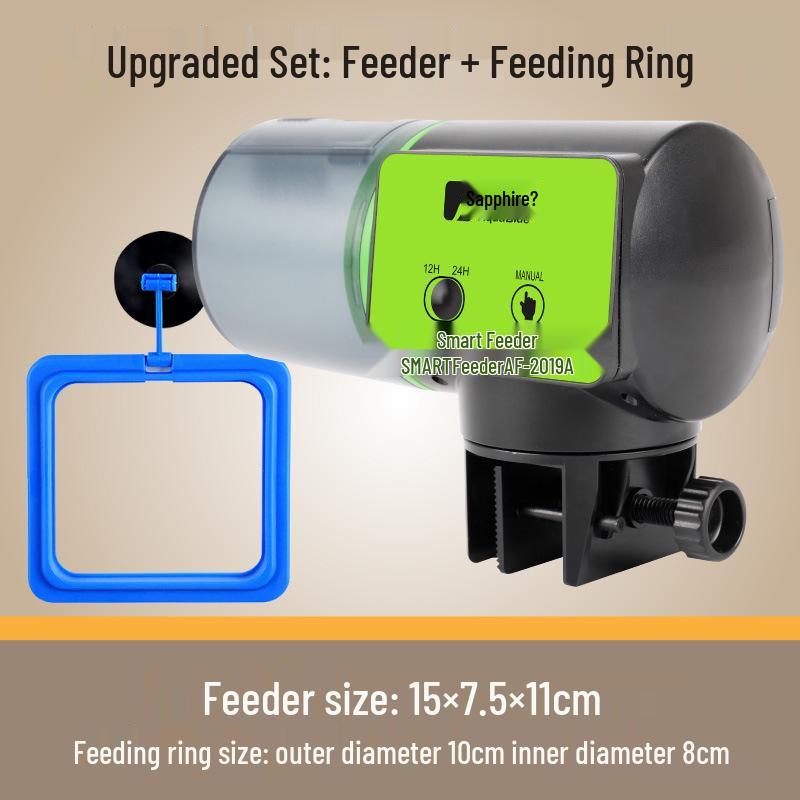 Smart Aquarium Fish Feeder with Timer - Large Capacity for Goldfish