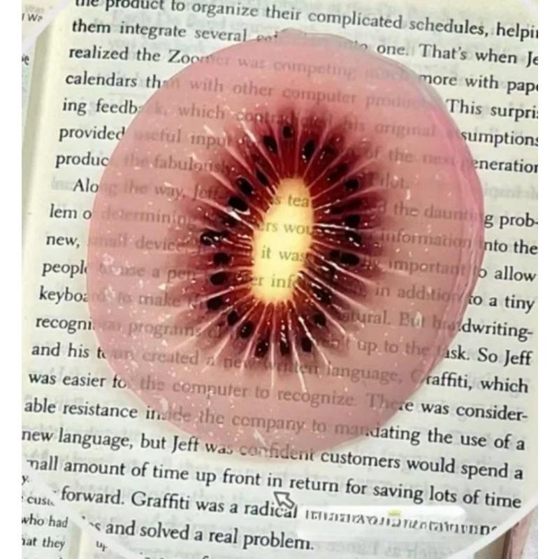 1 Bucată Semn de Carte Drăguț cu Design Creativ Acrilic Transparent Seria Fructe Etichetă de Carte Simplitate INS Semn de Carte Papetărie Student Cadou