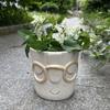 Funny Portrait Resin Flower Pot Ornament Decoration Is Suitable for Courtyard Garden Home Balcony