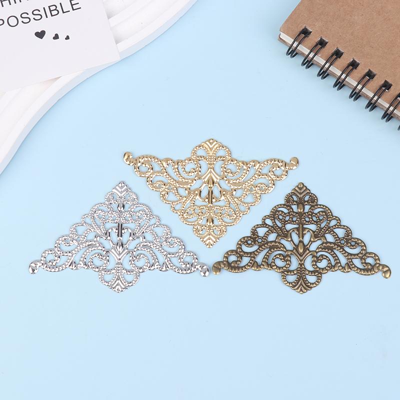 10Pcs Metal Decorative Corner Cover Edge Protector For Book Scrapbook Photo Album Frame Jewelry Chest Gift Wine Wooden Box Case