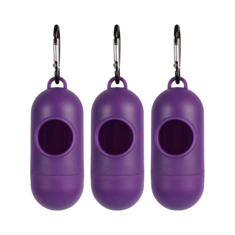 Stocked Eco Friendly Plastic Dog Poop Bag Holder Dispenser with Strong Odor Control