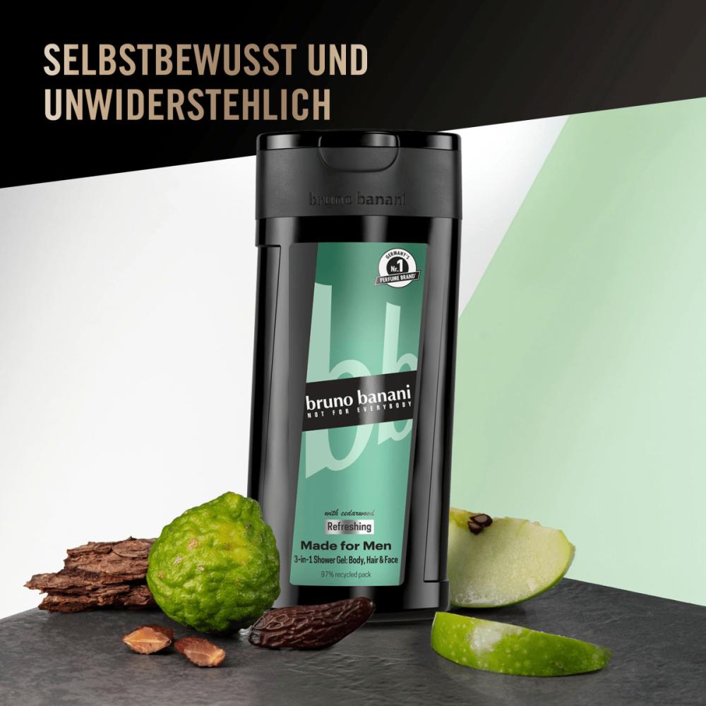 Bruno banani Gel de duș pentru bărbați 3 în 1, 250 ml