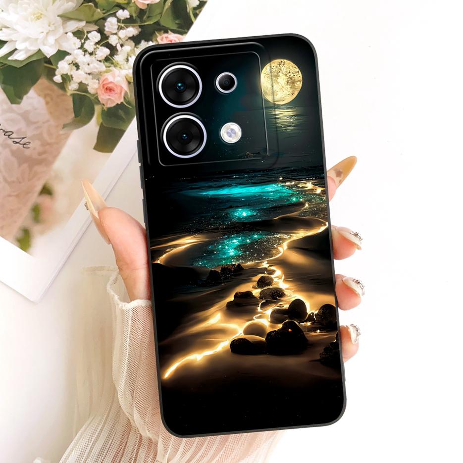 For Infinix Zero 30 5G Case X6731 New Flowers Candy Painted Cover Soft Silicone Case For Infinix Zero 30 4G X6731B Zero30 Fundas