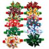 50/100pcs Handmade Christmas Pet Dog Bow Tie Adjustable Pet Dog Bows for Dog Bow Tie Collar Christmas Dog Grooming Products