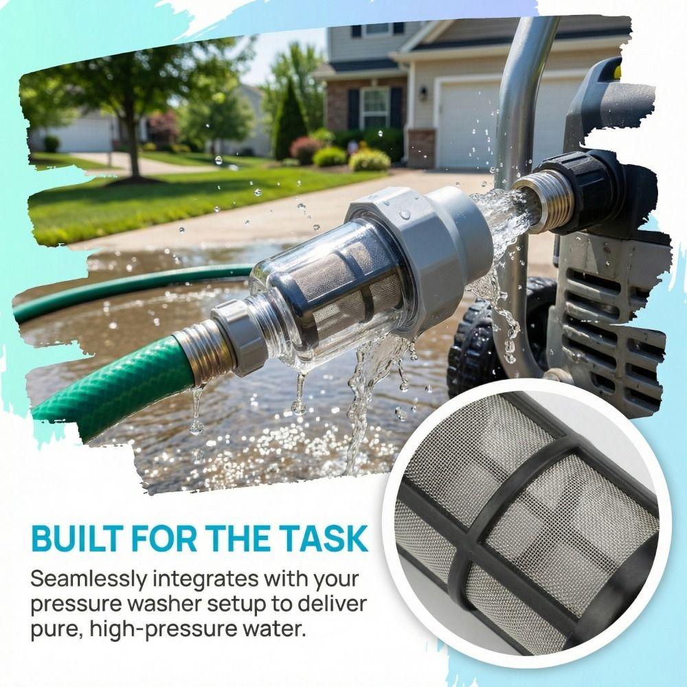 80 Mesh Screen Water Inlet Filter 304 Stainless Steel Garden Water Filter Garden Use