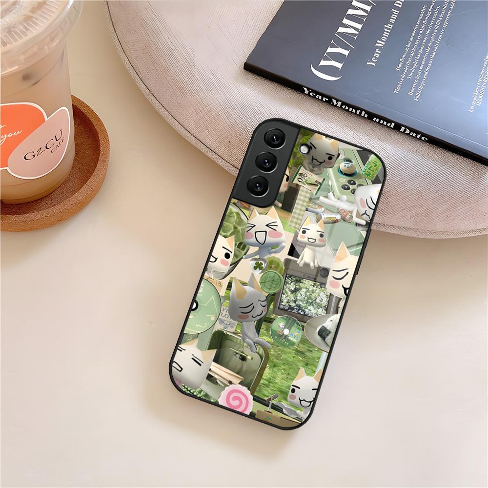 Cartoon Inoue Toro Cute Phone Case Glass For Samsung Galaxy S25 S23 S24 S21 S22 S20 Ultra Fe Plus A15 A14 Cover