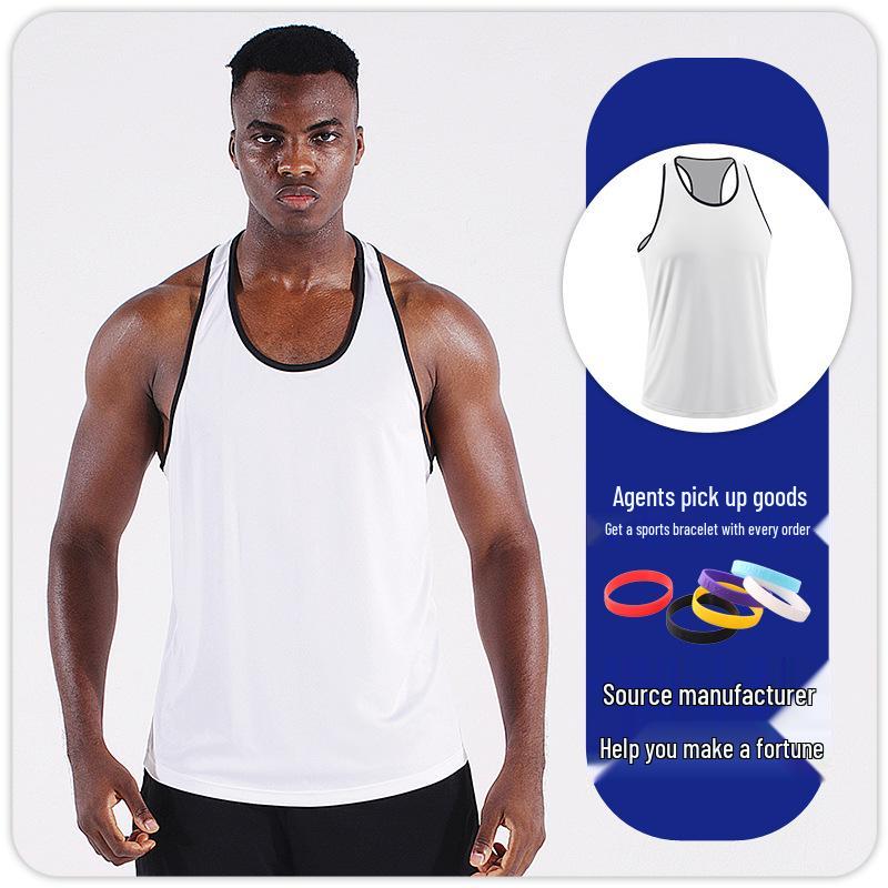 Men's Quick-Dry Plus Size Running Vest - Lightweight, Loose Fit for Summer Fitness and Basketball.