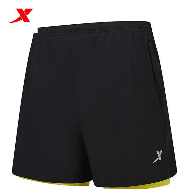 XTEP Men s 2-in-1 Running Shorts L