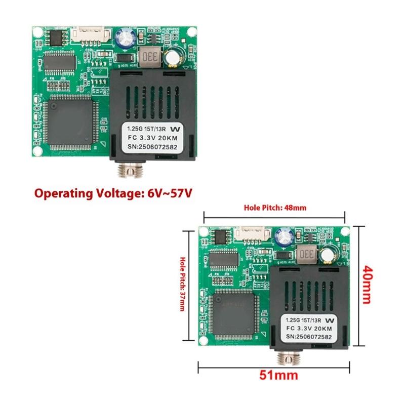 Fiber Optics Signal Converters Module For Drones Communication With Interfaces And UART/SBUS Compatibility