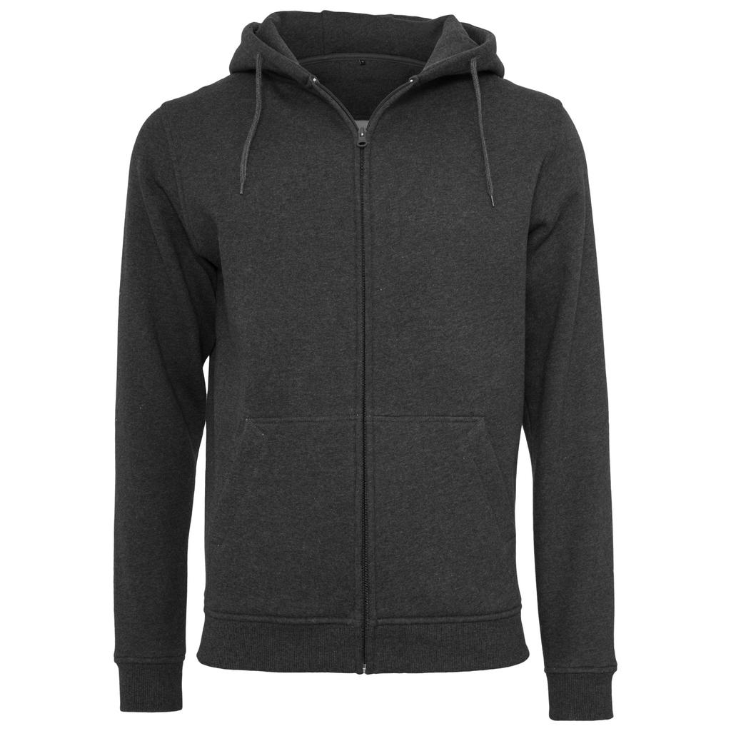Build Your Brand Unisex Adult Zip Heavy Hoodie